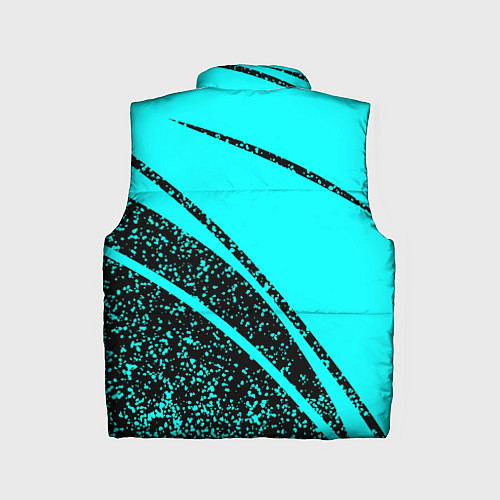 Детский жилет Sport голубой с чёрным в крапинку / 3D-Черный – фото 2