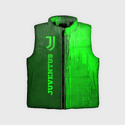 Детский жилет Juventus - green gradient по-вертикали, цвет: 3D-черный