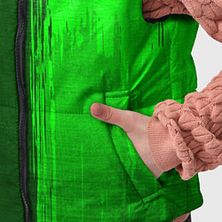 Детский жилет Juventus - green gradient по-вертикали, цвет: 3D-черный — фото 2