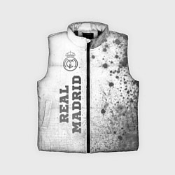 Детский жилет Real Madrid - white gradient по-вертикали, цвет: 3D-черный
