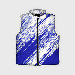 Детский жилет The color is white and blue, цвет: 3D-светло-серый