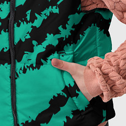 Детский жилет The color is black and turquoise, цвет: 3D-светло-серый — фото 2