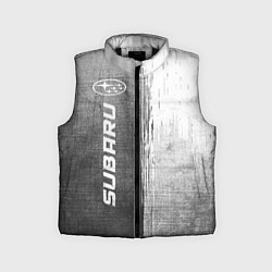 Детский жилет Subaru - grey gradient по-вертикали, цвет: 3D-черный