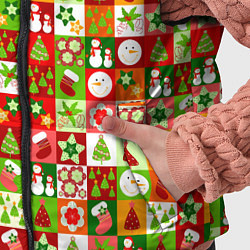 Детский жилет Новогодние снеговики и снежные бабы, цвет: 3D-светло-серый — фото 2