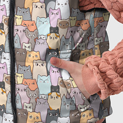 Детский жилет Котики, цвет: 3D-красный — фото 2