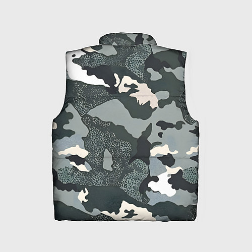 Детский жилет Темно зеленый камуфляж / 3D-Черный – фото 2