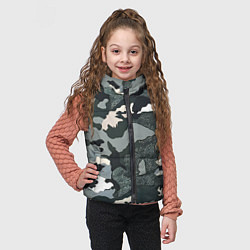 Детский жилет Темно зеленый камуфляж, цвет: 3D-черный — фото 2