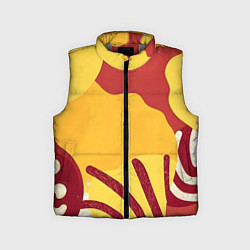 Детский жилет Жаркий африканский паттерн, цвет: 3D-светло-серый