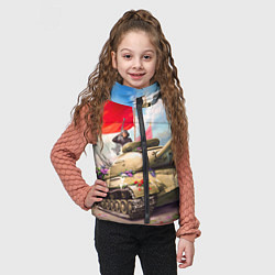 Детский жилет Русский танк, цвет: 3D-красный — фото 2
