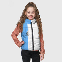 Детский жилет Моляр красит стену, цвет: 3D-светло-серый — фото 2