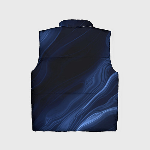Детский жилет Тёмный синий абстракция дымчатый / 3D-Черный – фото 2