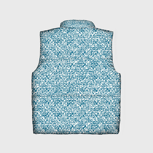 Детский жилет Бело-синий текстурный / 3D-Светло-серый – фото 2