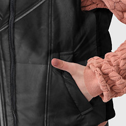 Детский жилет Кожаная куртка косуха, цвет: 3D-черный — фото 2