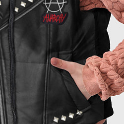 Детский жилет Рокерская косуха с нашивками Алиса, цвет: 3D-светло-серый — фото 2