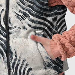 Детский жилет Текстура гранж - абстрактные линии, цвет: 3D-светло-серый — фото 2