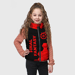 Детский жилет Final Fantasy - red gradient вертикально, цвет: 3D-черный — фото 2