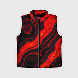 Детский жилет Срез магматической породы, цвет: 3D-черный