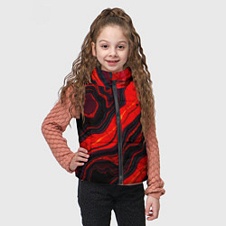 Детский жилет Срез магматической породы, цвет: 3D-черный — фото 2