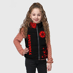 Детский жилет Yamaha - red gradient вертикально, цвет: 3D-черный — фото 2
