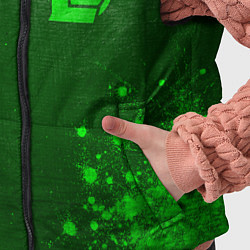 Детский жилет League of Legends - green gradient вертикально, цвет: 3D-черный — фото 2
