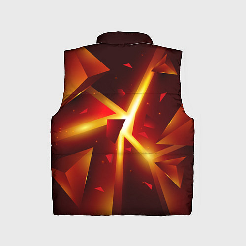 Детский жилет Трехмерный взрыв неоновых плит абстракция / 3D-Черный – фото 2