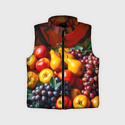 Детский жилет Фруктовый натюрморт, цвет: 3D-красный