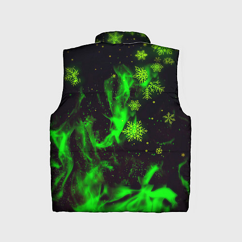 Детский жилет Doom кислотный снег в огне лого / 3D-Черный – фото 2
