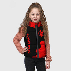 Детский жилет Dead Space - red gradient вертикально, цвет: 3D-черный — фото 2