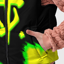 Детский жилет Doom огненное лого краски, цвет: 3D-красный — фото 2