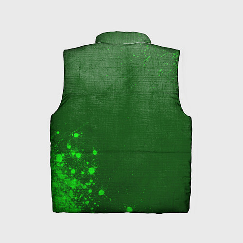 Детский жилет Dead Space - green gradient вертикально / 3D-Черный – фото 2