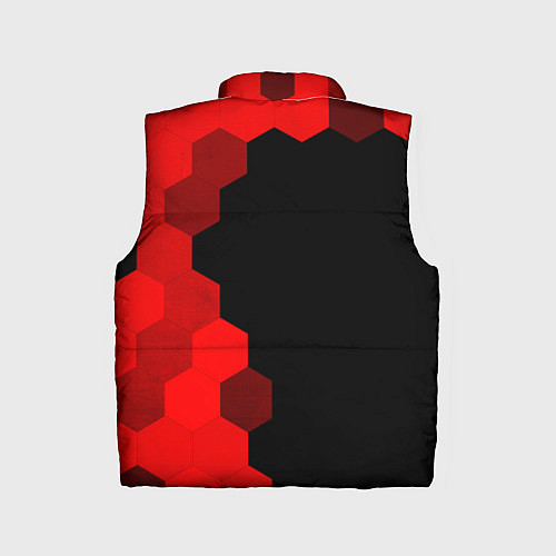 Детский жилет Porsche - red gradient по-вертикали / 3D-Черный – фото 2