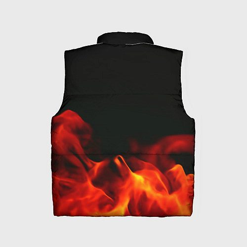 Детский жилет Doom огненная текстура / 3D-Черный – фото 2