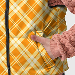 Детский жилет Жёлтый крупная клетка, цвет: 3D-светло-серый — фото 2