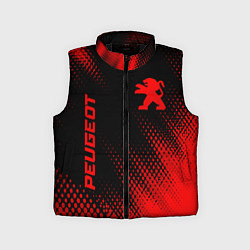 Детский жилет Peugeot - red gradient вертикально