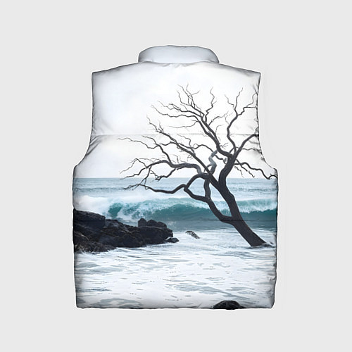 Детский жилет Дерево в море / 3D-Черный – фото 2