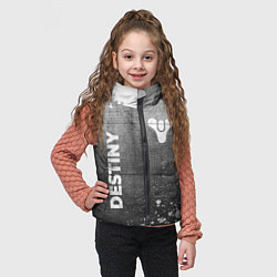 Детский жилет Destiny - grey gradient вертикально, цвет: 3D-черный — фото 2