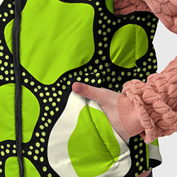 Детский жилет Зеленая абстракция с кругами, цвет: 3D-светло-серый — фото 2