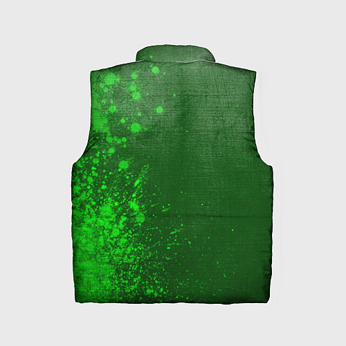 Детский жилет Lyon - green gradient по-вертикали / 3D-Черный – фото 2