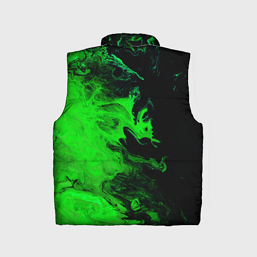 Детский жилет Color green black / 3D-Черный – фото 2