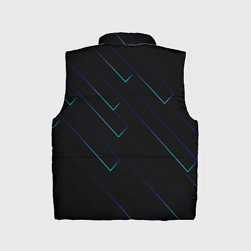 Детский жилет Color blue black / 3D-Черный – фото 2