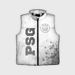 Детский жилет PSG - white gradient вертикально, цвет: 3D-черный