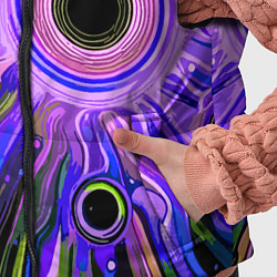 Детский жилет Абстрактный неоновый космос - чёрная дыра, цвет: 3D-светло-серый — фото 2