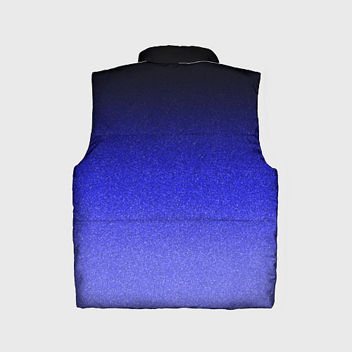 Детский жилет Градиент индиго из чёрно в синий текстура крошка / 3D-Черный – фото 2