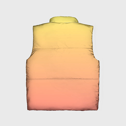 Детский жилет Градиент нежный жёлто-розовый / 3D-Черный – фото 2