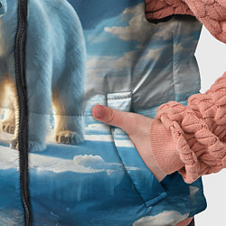 Детский жилет Полярный медведь на льдине, цвет: 3D-черный — фото 2