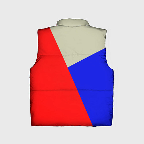 Детский жилет Серо-сине-красный трёхцветный / 3D-Черный – фото 2