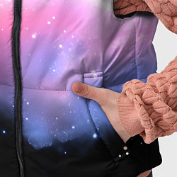 Детский жилет Розово-голубое облако на черном фоне, цвет: 3D-черный — фото 2