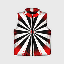 Детский жилет Мишень красно-белая, цвет: 3D-черный