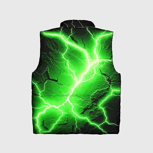 Детский жилет Color green black / 3D-Черный – фото 2