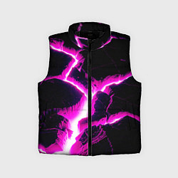 Детский жилет Color pink black